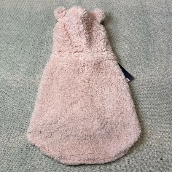 Dog Sherpa Jacket Size Medium NWT Hoodie Pink Cozy Warm Adjustable - Picture 1 of 7